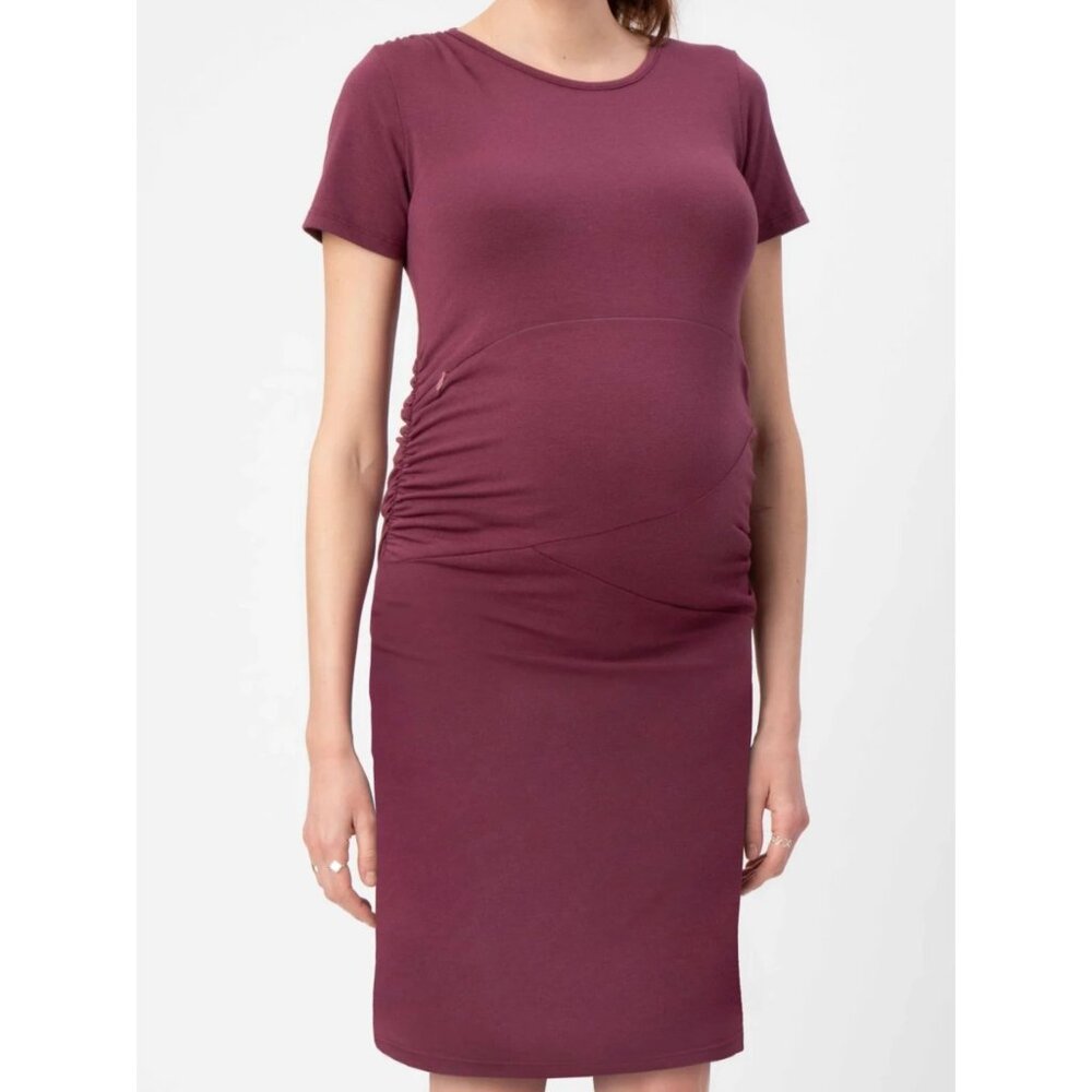 Women's Stowaway Gramercy Maternity & Nursing Dress Wine Size: Medium New!!!